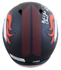 Broncos Rod Smith & Ed McCaffrey Signed F/S Speed Rep Helmet W/ Case BAS Witness