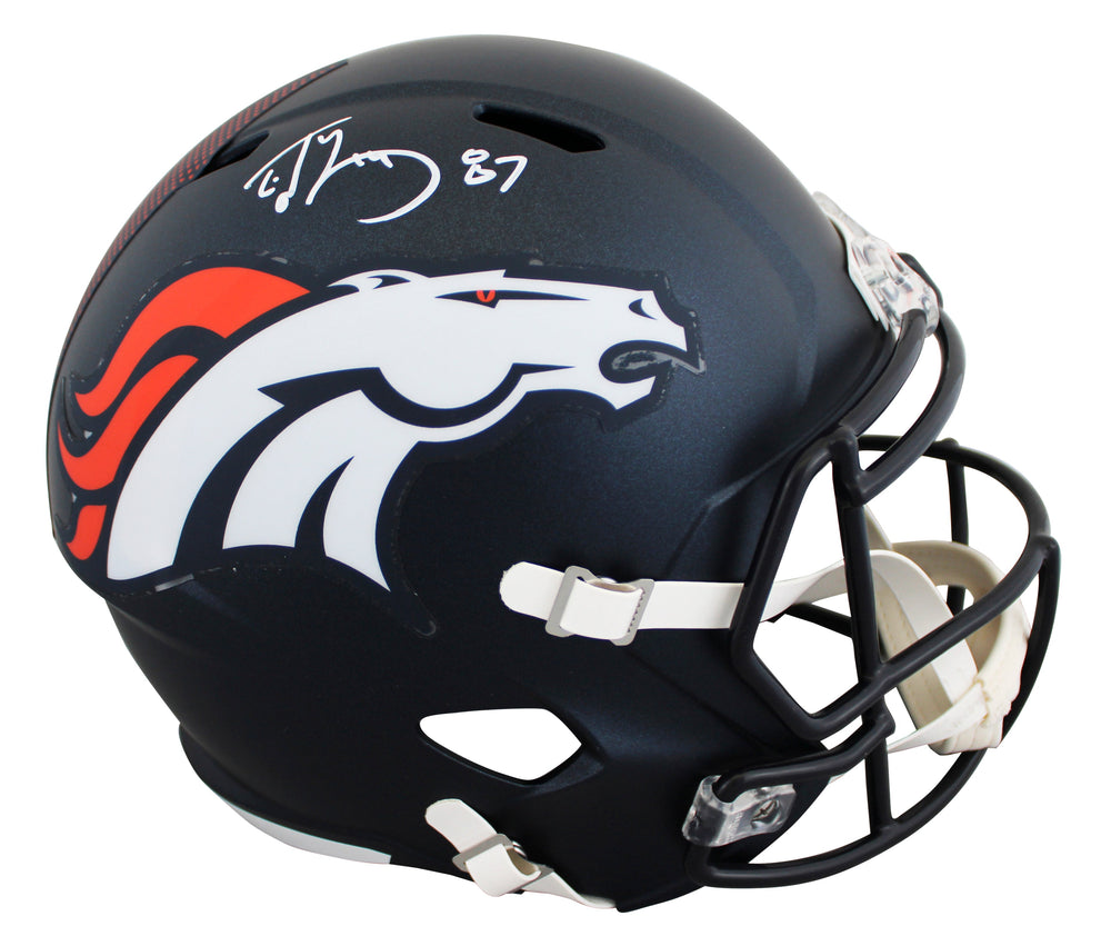 Broncos Ed McCaffrey Authentic Signed Full Size Speed Rep Helmet BAS Witnessed 2