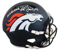 Broncos Rod Smith "MHS" Signed Full Size Speed Rep Helmet BAS Witnessed 2