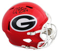 Georgia Champ Bailey Signed Full Size Speed Rep Helmet W/ Case BAS Witnessed
