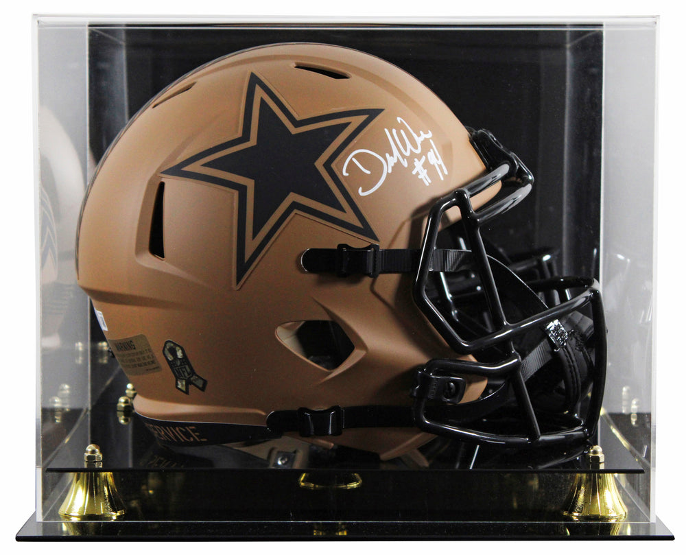 Cowboys DeMarcus Ware Signed STS II Full Size Speed Rep Helmet W/ Case BAS Wit