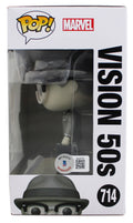 Paul Bettany WandaVision "Viz" Signed Vision #714 Funko Pop Figure BAS #BJ44775