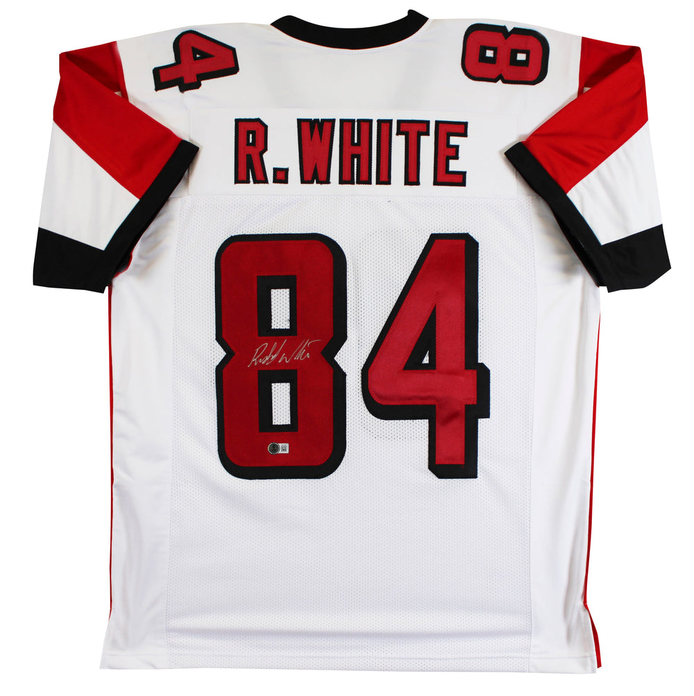 Roddy White Authentic Signed White Pro Style Jersey Autographed BAS Witnessed