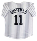 Gary Sheffield Authentic Signed White Pinstripe Pro Style Jersey Autographed BAS
