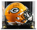 Packers A.J. Hawk Signed Full Size Speed Rep Helmet W/ Case BAS Witnessed