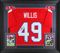 Ole Miss Patrick Willis Signed Red Pro Style Framed Jersey BAS Witnessed