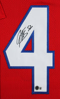 Ole Miss Patrick Willis Signed Red Pro Style Framed Jersey BAS Witnessed