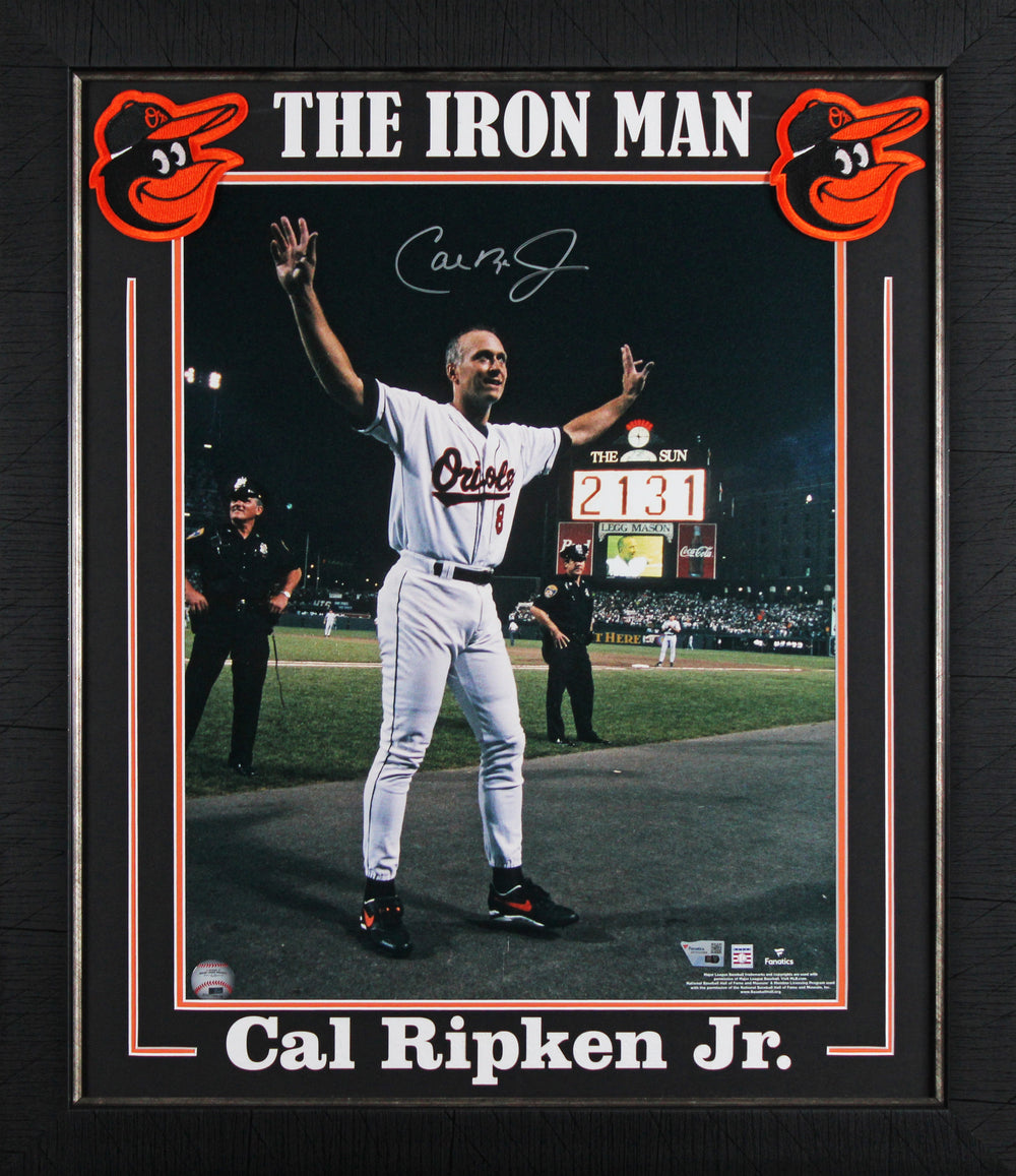 Orioles Cal Ripken Jr. Authentic Signed 16x20 Framed Vertical Photo Fanatics