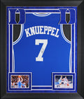 Duke Kon Knueppel Signed Blue Pro Style Framed Jersey JSA #AY03178