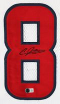 Andre Johnson Authentic Signed White Pro Style Jersey Autographed BAS Witnessed