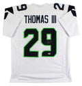 Earl Thomas Authentic Signed White Pro Style Jersey Autographed BAS Witnessed