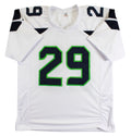 Earl Thomas Authentic Signed White Pro Style Jersey Autographed BAS Witnessed