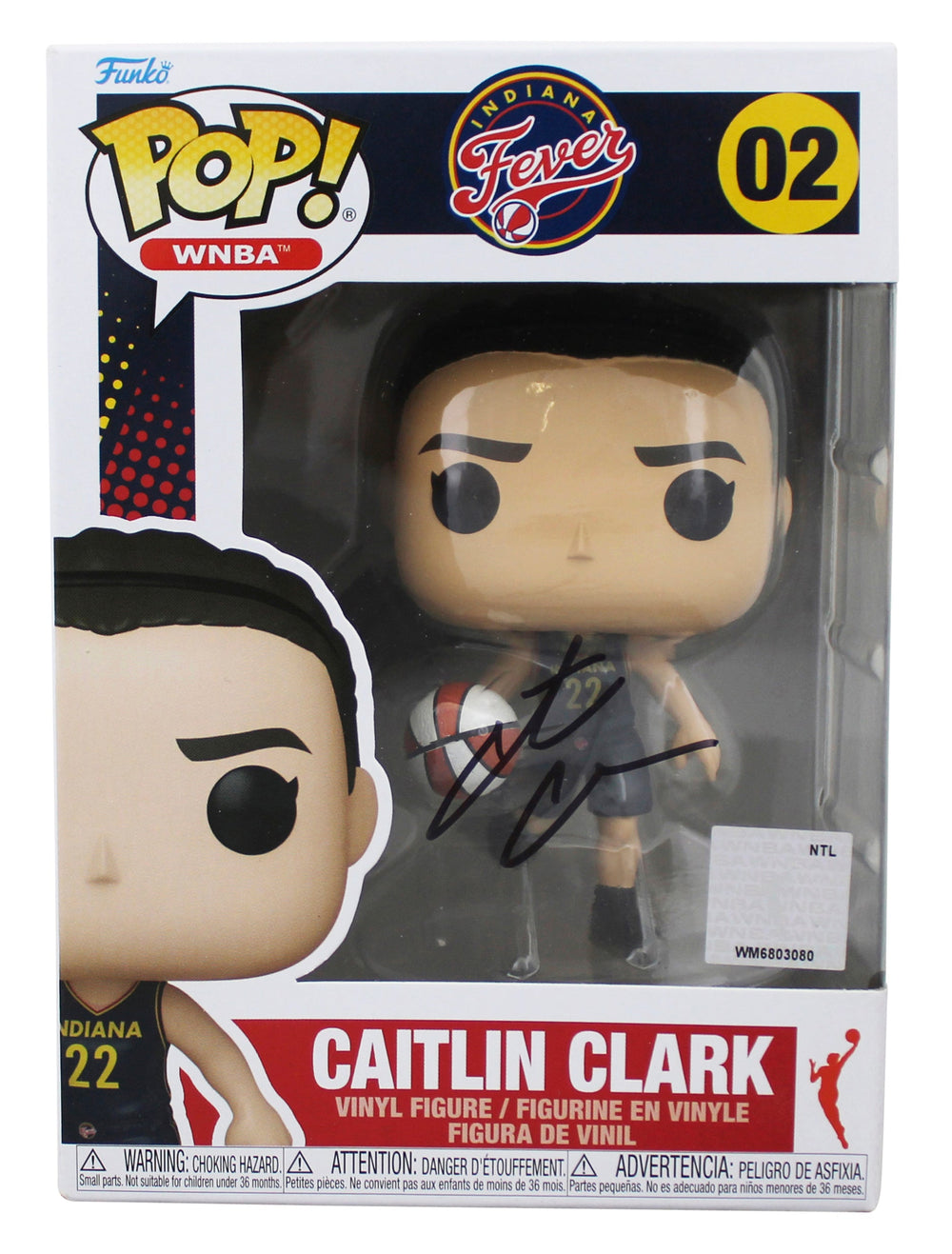 Fever Caitlin Clark Authentic Signed #02 Funko Pop Vinyl Figure JSA #ZZ66272