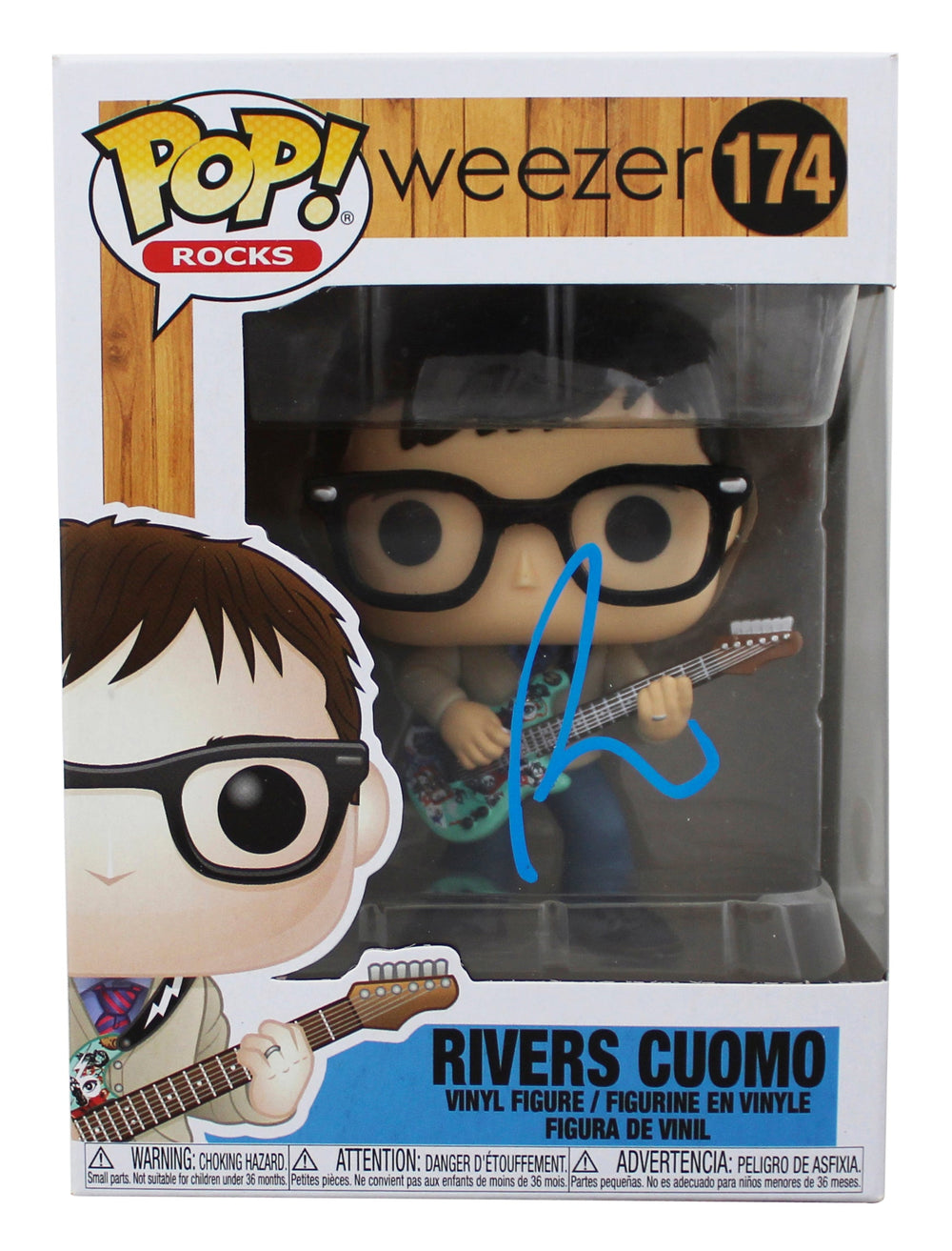 Rivers Cuomo Weezer Authentic Signed #174 Funko Pop Vinyl Figure JSA #CB32529