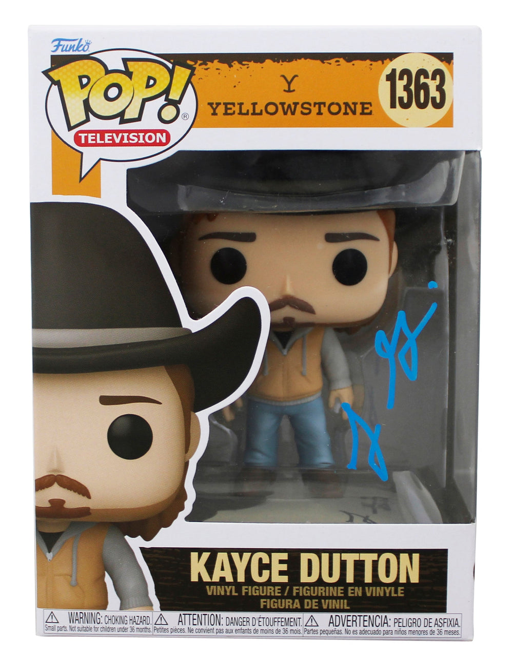 Luke Grimes Yellowstone Signed Kayce Dutton #1363 Funko Pop Figure JSA #CA36604