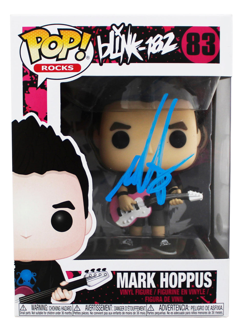 Mark Hoppus Blink 182 Authentic Signed #83 Funko Pop Vinyl Figure JSA #CE80237