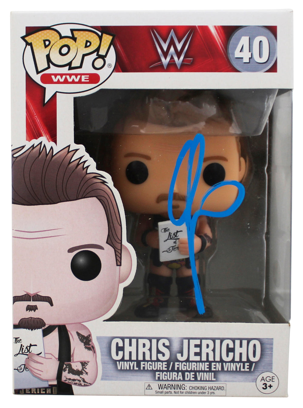 WWE Chris Jericho Authentic Signed #40 Funko Pop Vinyl Figure JSA #CD80419