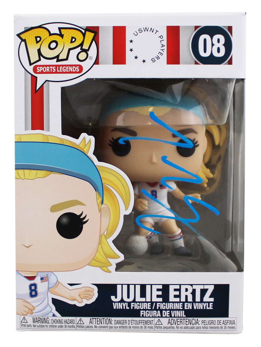 Julie Ertz USA Soccer Authentic Signed #08 Funko Pop Vinyl Figure JSA #CD80391