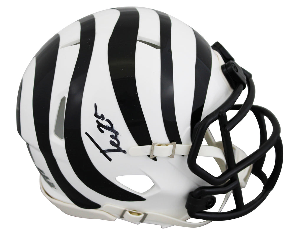 Bengals Tee Higgins Signed 2022 On-Field Alt Speed Mini Helmet BAS Wit #2W419964