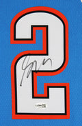 Thunder Shai Gilgeous-Alexander Signed Blue Nike Finals Ed. Framed Jersey JSA