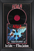 Ice Cube N.W.A Signed & Framed Straight Outta Compton Album Cover W/ Vinyl BAS 1