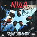 Ice Cube N.W.A Signed & Framed Straight Outta Compton Album Cover W/ Vinyl BAS 1