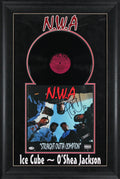 Ice Cube N.W.A Signed & Framed Straight Outta Compton Album Cover W/ Vinyl BAS 2