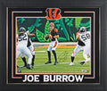 Bengals Joe Burrow Signed 16x20 Framed Horizontal Photo Vs Jaguars Fanatics