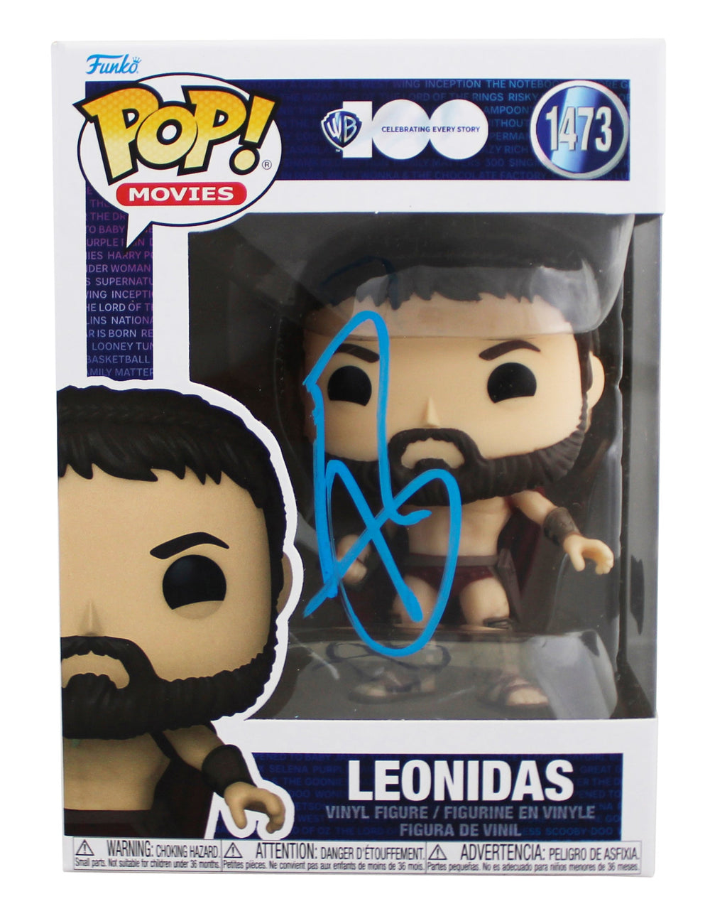 Gerard Butler 300 Signed Leonidas #1473 Funko Pop Vinyl Figure BAS #BQ56024