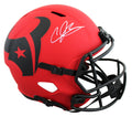 Texans Andre Johnson Signed Rave Full Size Speed Rep Helmet BAS Witnessed
