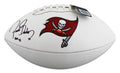 Buccaneers Ronde Barber "HOF 23" Signed White Panel Football W/ Case BAS Witness