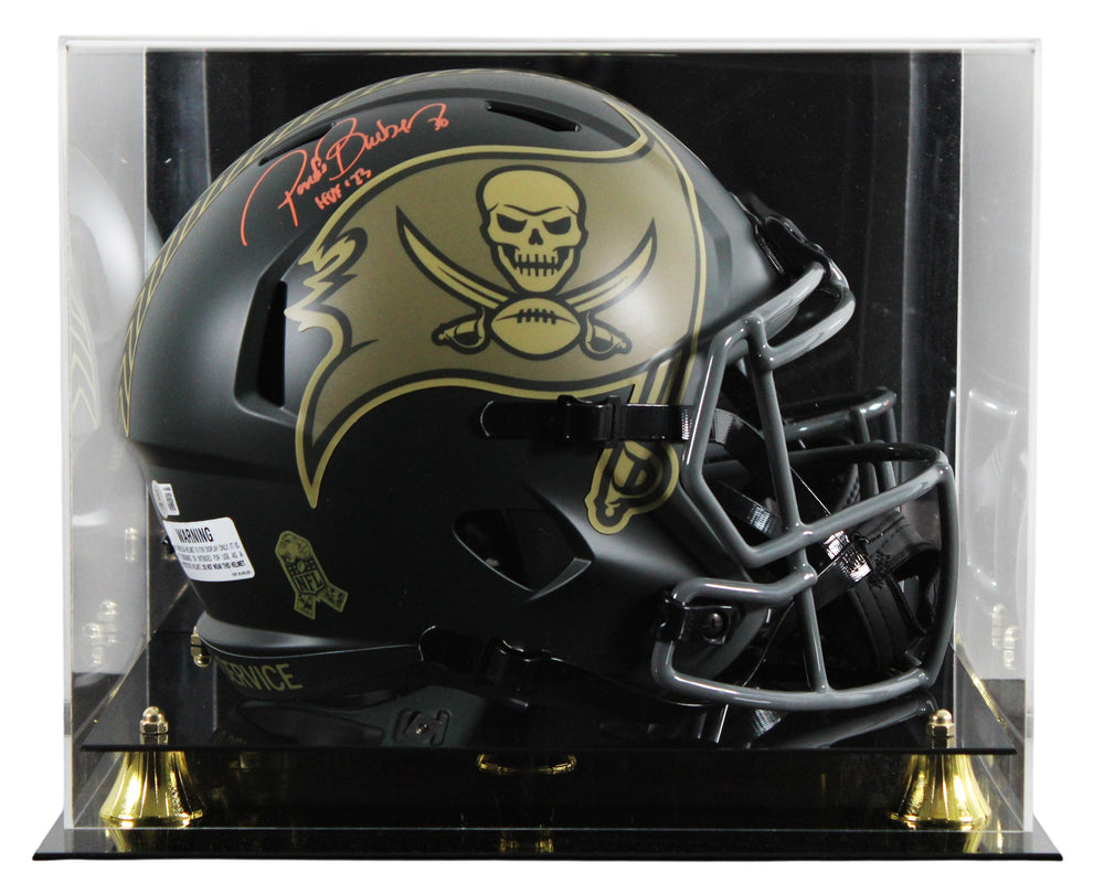 Bucs Ronde Barber "HOF 23" Signed STS IV Full Size Speed Rep Helmet W/ Case BAS