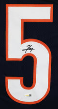 Kyle Monangai Authentic Signed Navy Blue Pro Style Framed Jersey JSA Witness 2