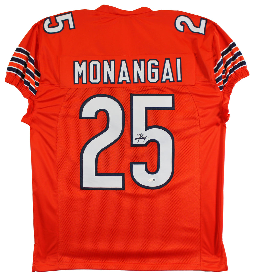 Kyle Monangai Authentic Signed Orange Pro Style Jersey Autographed JSA Witness