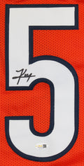 Kyle Monangai Authentic Signed Orange Pro Style Jersey Autographed JSA Witness
