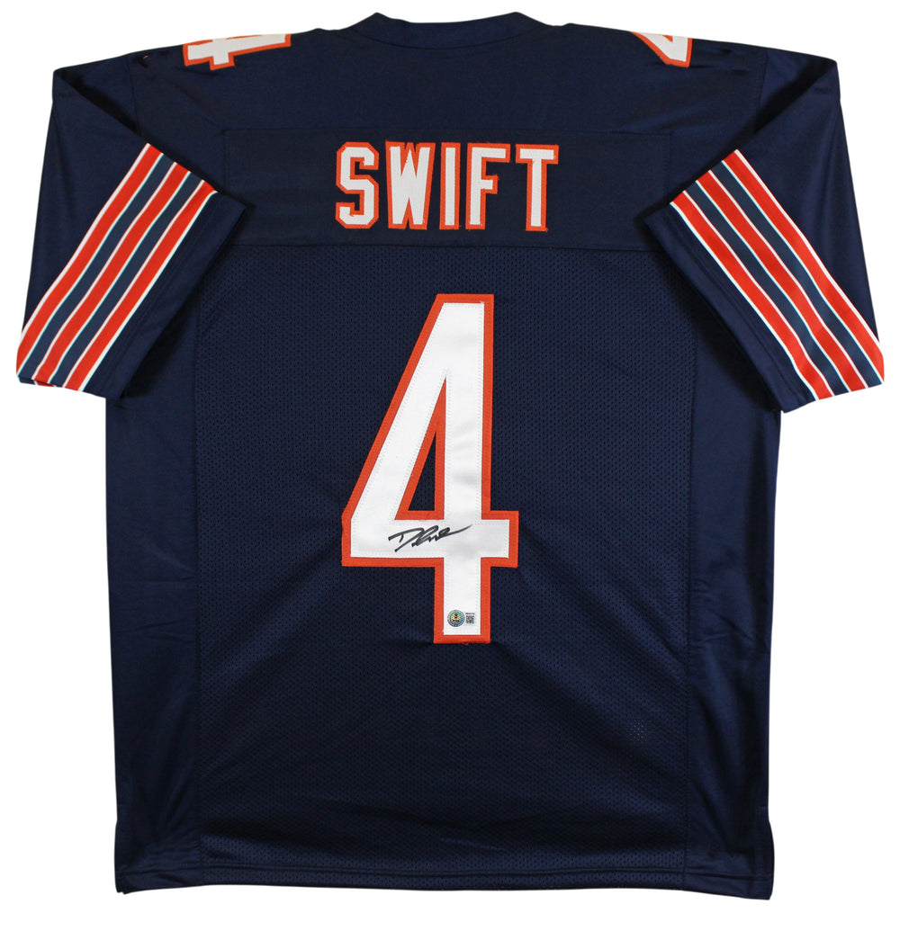 D'Andre Swift Authentic Signed Navy Pro Style Jersey Autographed BAS Witnessed