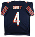 D'Andre Swift Authentic Signed Navy Pro Style Jersey Autographed BAS Witnessed