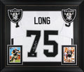 Howie Long Authentic Signed White Pro Style Framed Jersey BAS Witnessed