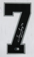 Howie Long Authentic Signed White Pro Style Framed Jersey BAS Witnessed