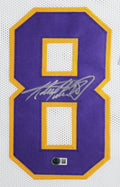 Adrian Peterson Authentic Signed White Pro Style Framed Jersey BAS Witnessed