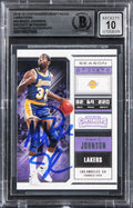 Magic Johnson Signed 2018 Contenders Draft Picks #43 Card Auto 10! BAS Slabbed
