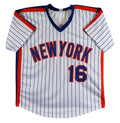 Doc Gooden Authentic Signed White Pinstripe Pro Style Jersey JSA Witness