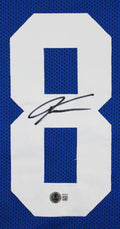 Jeremy Shockey Authentic Signed Blue Pro Style Jersey Autographed BAS Witness 2