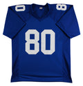 Jeremy Shockey Authentic Signed Blue Pro Style Jersey Autographed BAS Witness 2