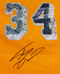 Lakers Shaquille O'Neal Signed Yellow 75th Anniv. M&N TB HWC Swingman Jersey BAS