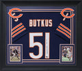 Dick Butkus "HOF 79" Authentic Signed Navy Blue Pro Style Framed Jersey BAS