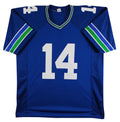 Sam Darnold Authentic Signed Blue Throwback Pro Style Jersey BAS #Q78954