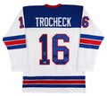 Vincent Trocheck Team USA Authentic Signed White Pro Style Jersey BAS Witnessed