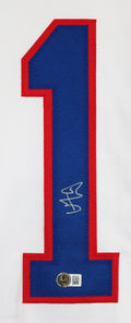 Vincent Trocheck Team USA Authentic Signed White Pro Style Jersey BAS Witnessed