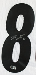 Pat Freiermuth Authentic Signed White Pro Style Framed Jersey BAS Witnessed
